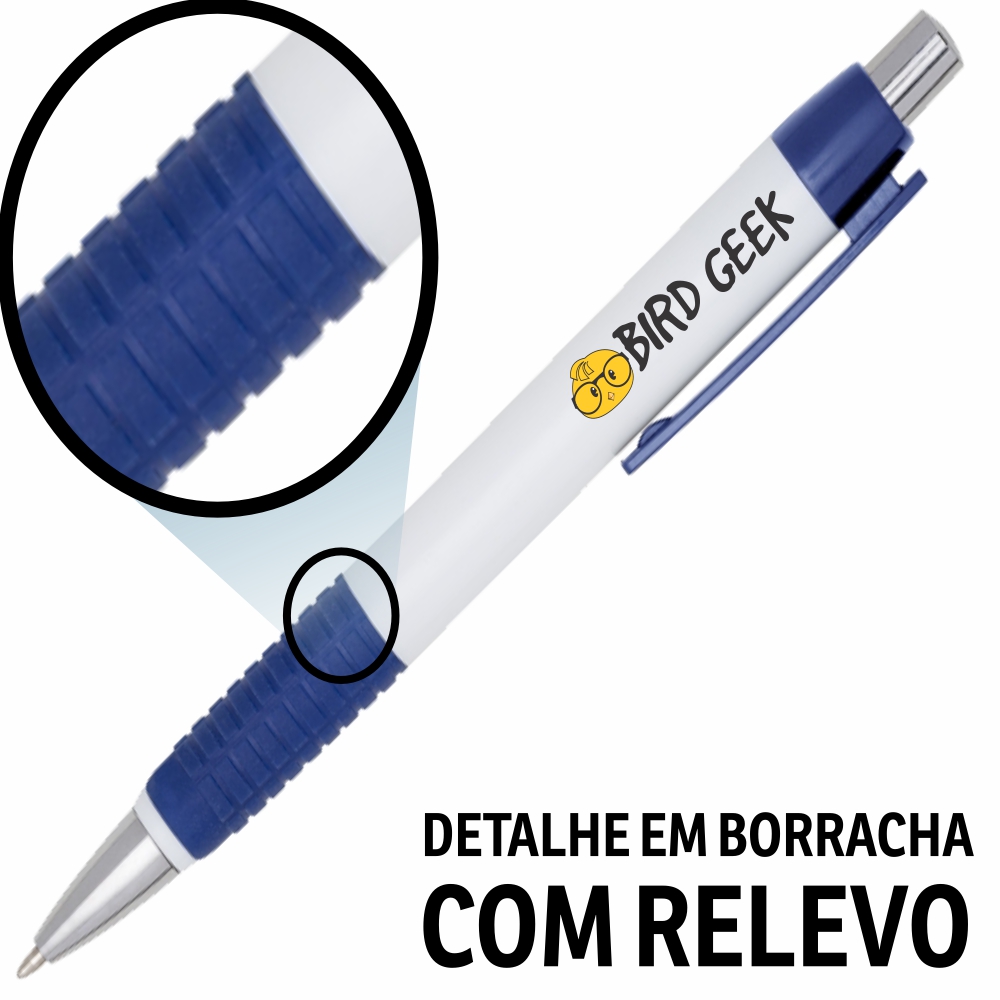 Canetas Promocionais Personalizadas Impressão Uv Comercial Azul