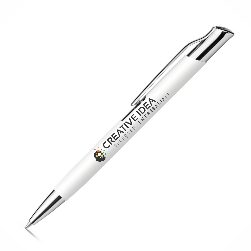 Canetas Promocionais Personalizadas Impressão Uv Olaf Branca