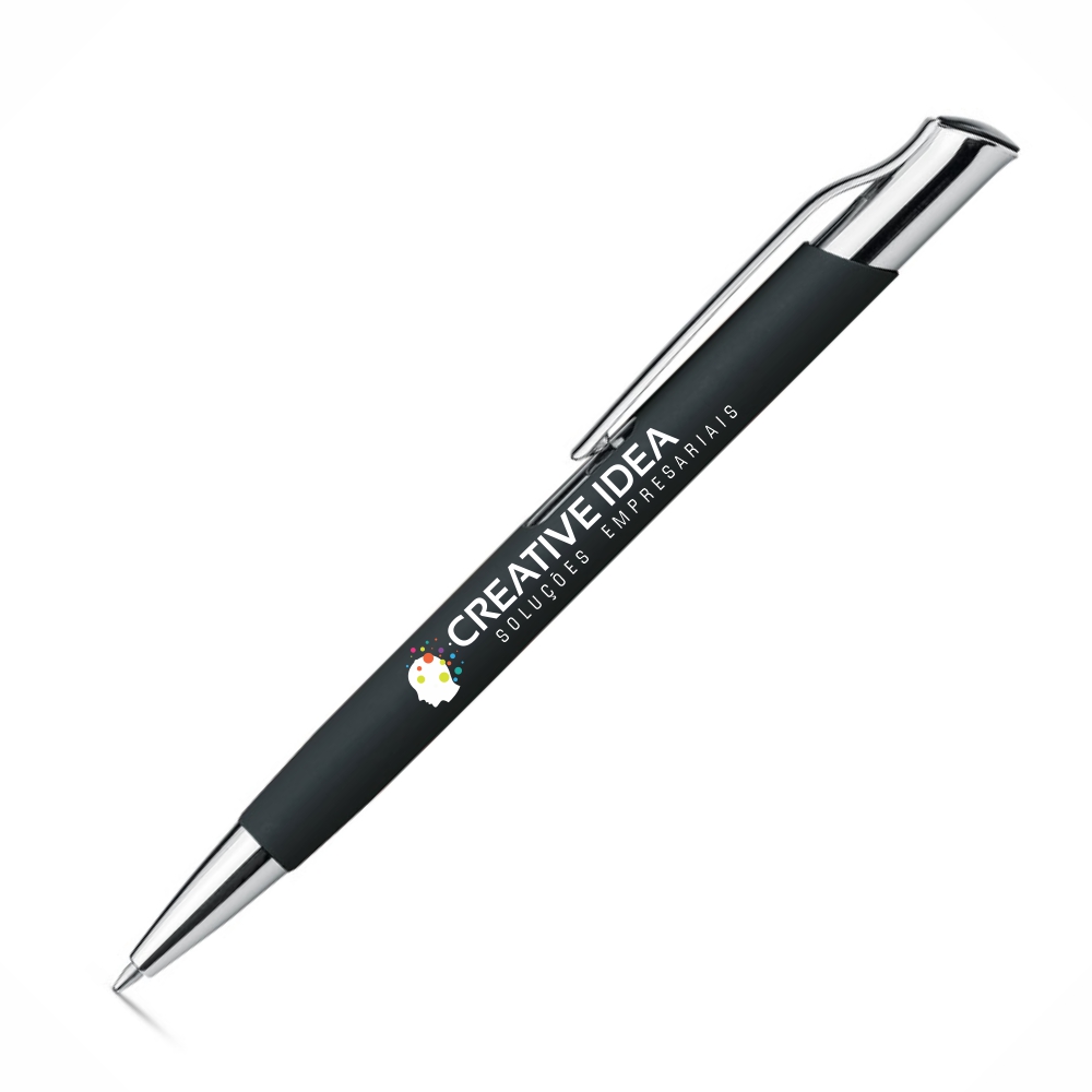 Canetas Promocionais Personalizadas Impressão Uv Olaf Preta