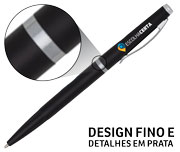 Canetas Promocionais Personalizadas Impressão Uv Executiva Preta