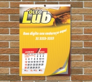 Calendário De Parede Couchê 115g Simples Com Furo Grampo E Picote 12 Páginas