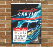 Calendário De Parede Couchê 115g Simples Com Furo Grampo E Picote 12 Páginas