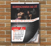 Calendário De Parede Couchê 115g Simples Com Furo Grampo E Picote 12 Páginas
