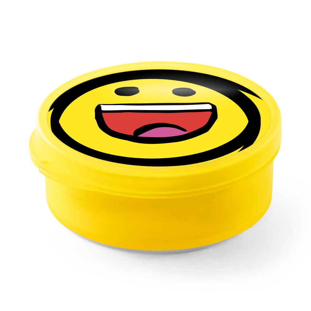 Canudo Reutilizável Dobrável de Silicone e Caixa em PP Amarelo