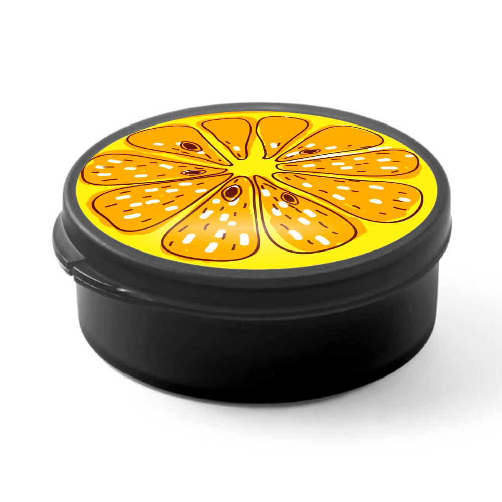 Canudo Reutilizável Dobrável de Silicone e Caixa em PP Preto