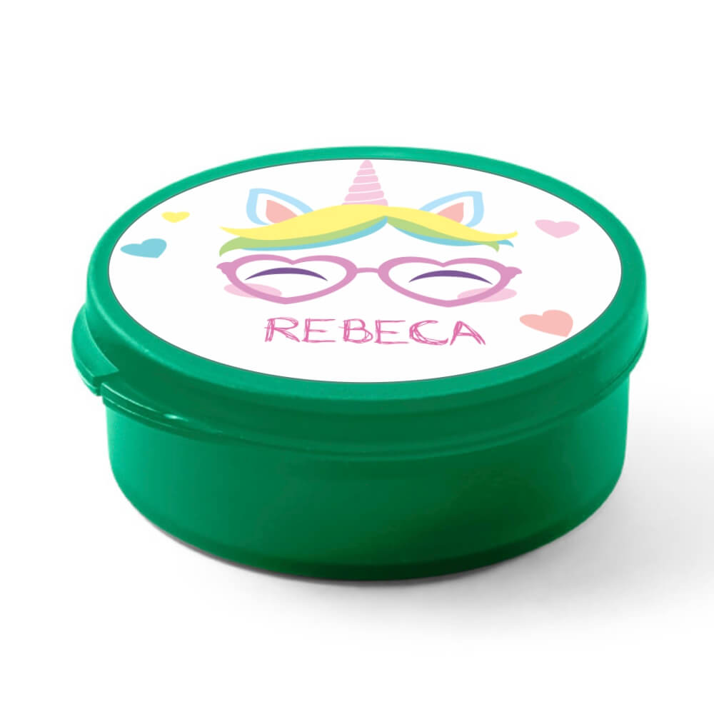 Canudo Reutilizável Dobrável de Silicone e Caixa em PP Verde