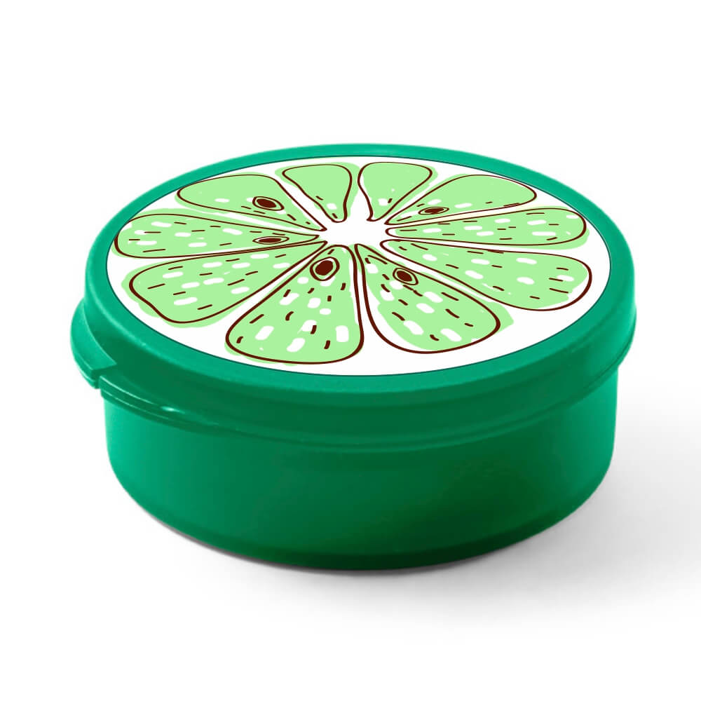 Canudo Reutilizável Dobrável de Silicone e Caixa em PP Verde