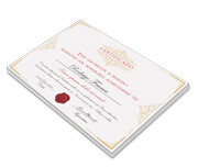 Certificados (420x300mm) Apergaminhado 240g Sem Verniz