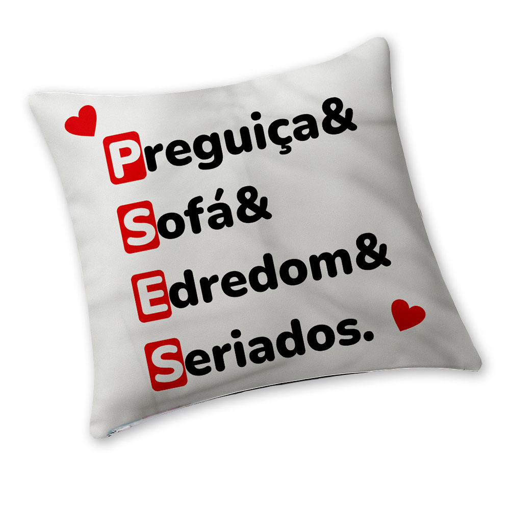 Capa para Almofada Personalizada em Tactel 100% Poliéster (400x400mm)