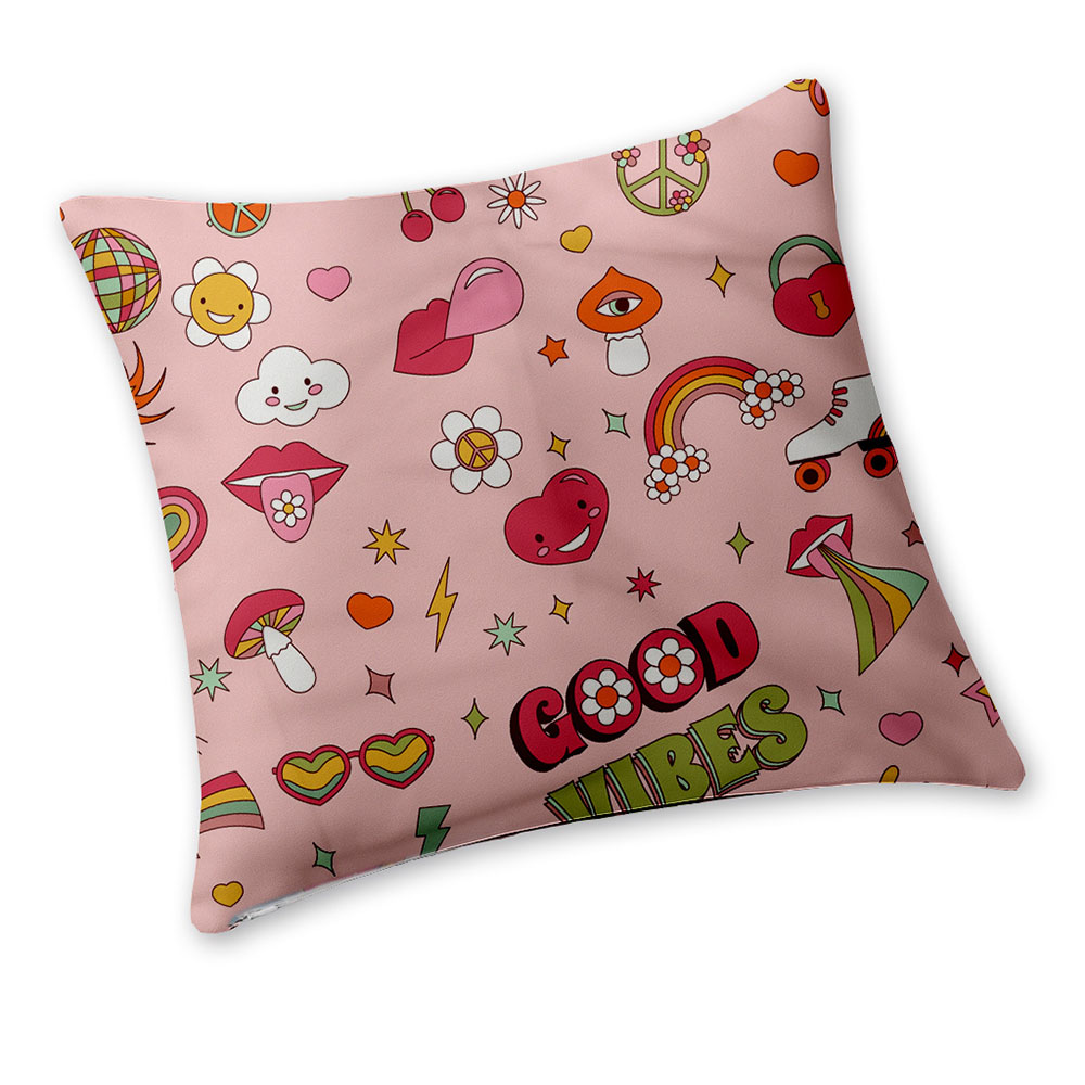 Capa para Almofada Personalizada em Tactel 100% Poliéster (400x400mm)