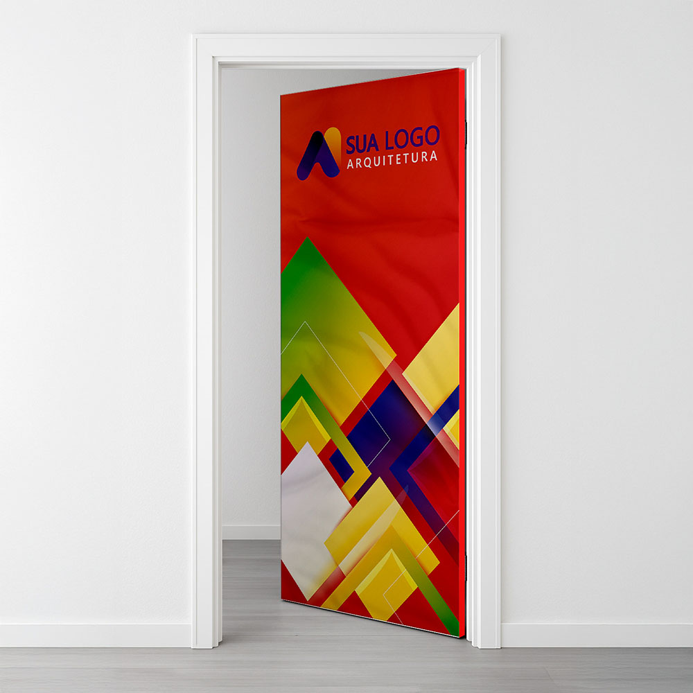 Capa Para Porta Tecido Elastano