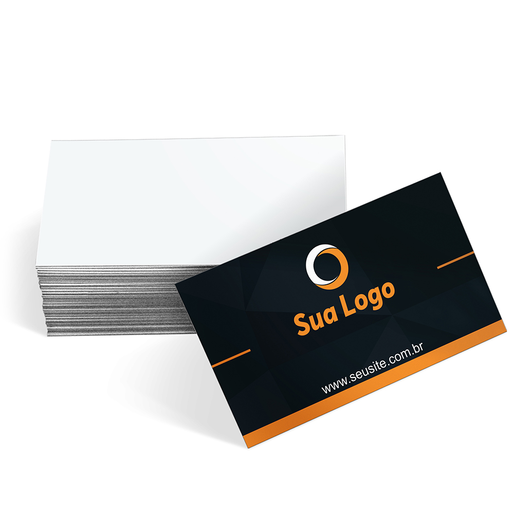 Cartões De Visita Europeu Couchê 250g Sem Laminação E Sem Verniz Uv