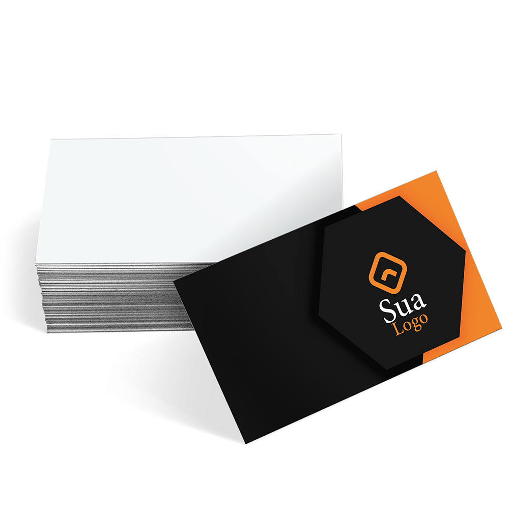 Cartões De Visita Europeu Couchê 250g Sem Laminação E Sem Verniz Uv