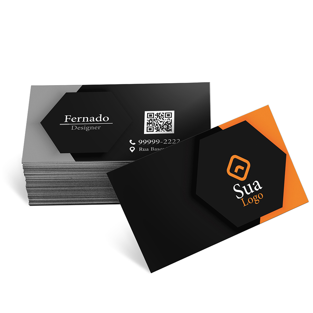 Cartões De Visita Europeu Couchê 250g Sem Laminação E Sem Verniz Uv