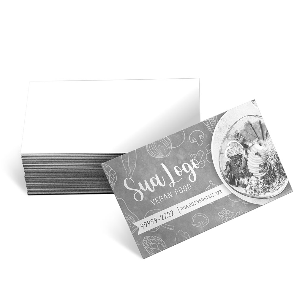 Cartões De Visita Europeu Apergaminhado 240g Sem Laminação E Sem Verniz Uv