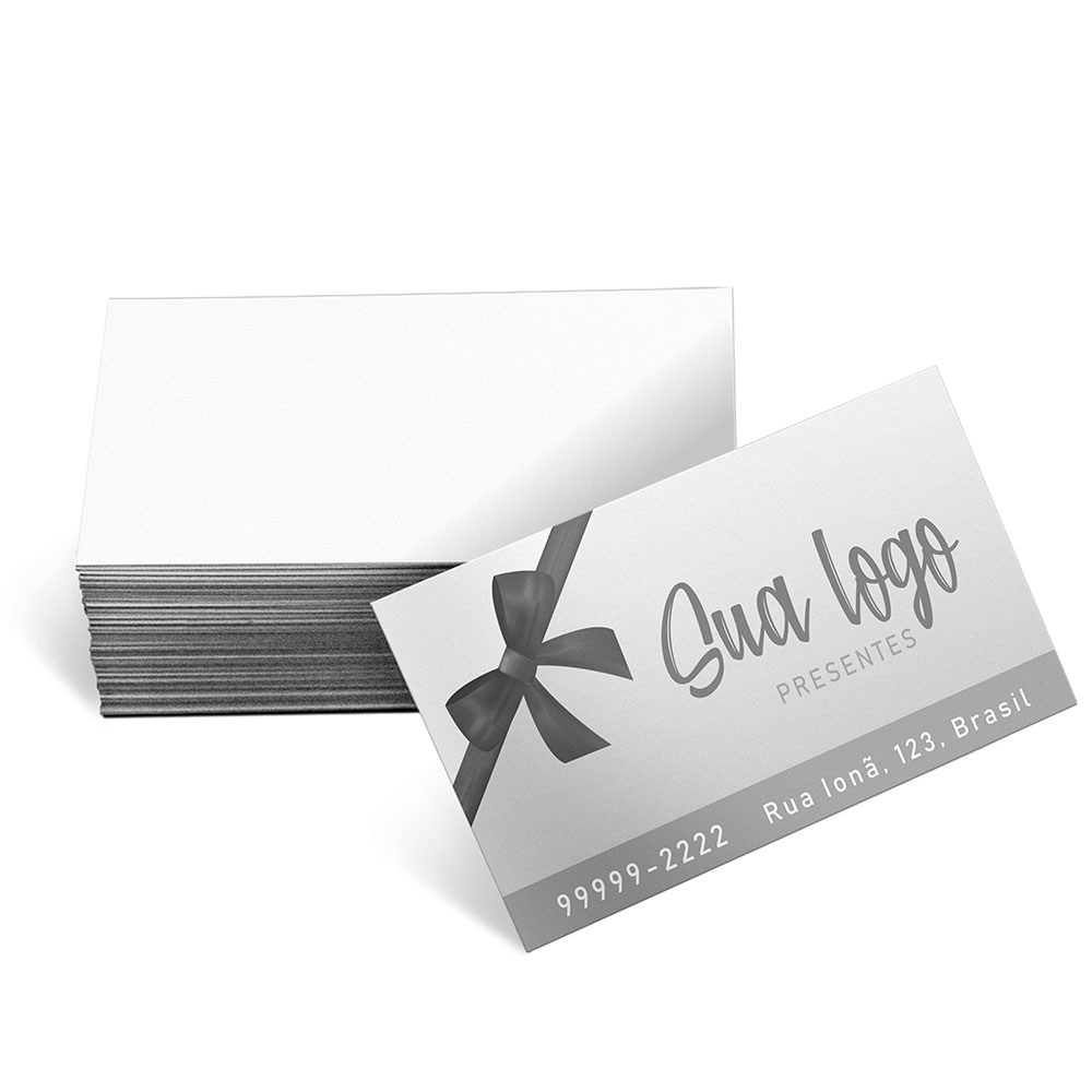 Cartões De Visita Europeu Apergaminhado 240g Sem Laminação E Sem Verniz Uv