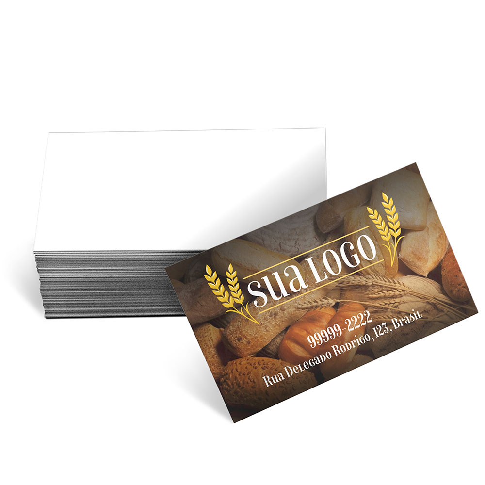 Cartões De Visita Europeu Apergaminhado 240g Sem Laminação E Sem Verniz Uv