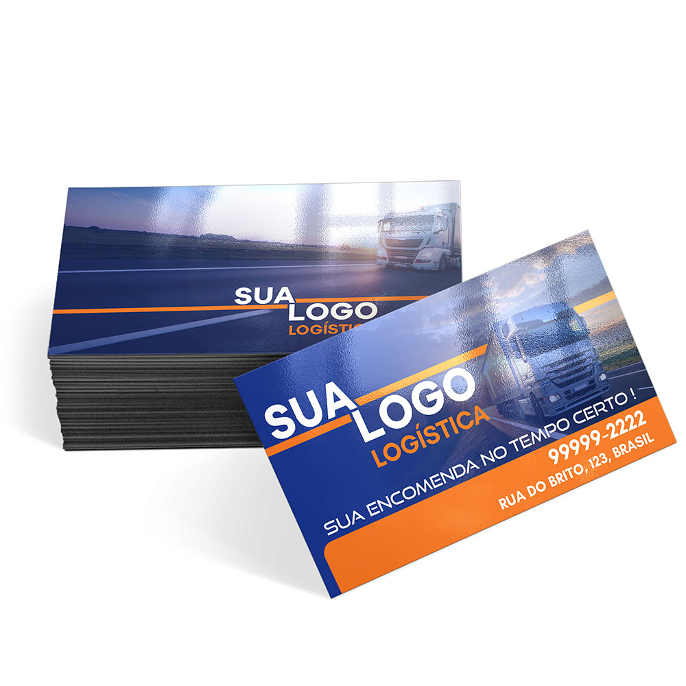 Cartões De Visita Europeu Couchê 250g Laminação Brilho Frente  e Verso