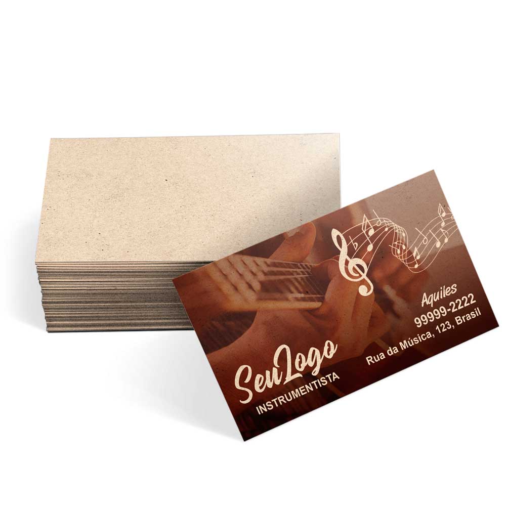 Cartões De Visita Europeu Reciclato 240g Sem Laminação E Sem Verniz Uv