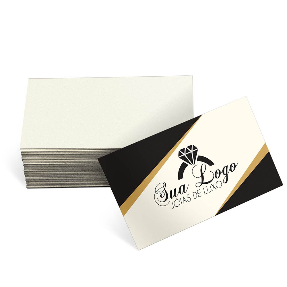 Cartões De Visita Europeu Supremo 255g Sem Laminação E Sem Verniz Uv