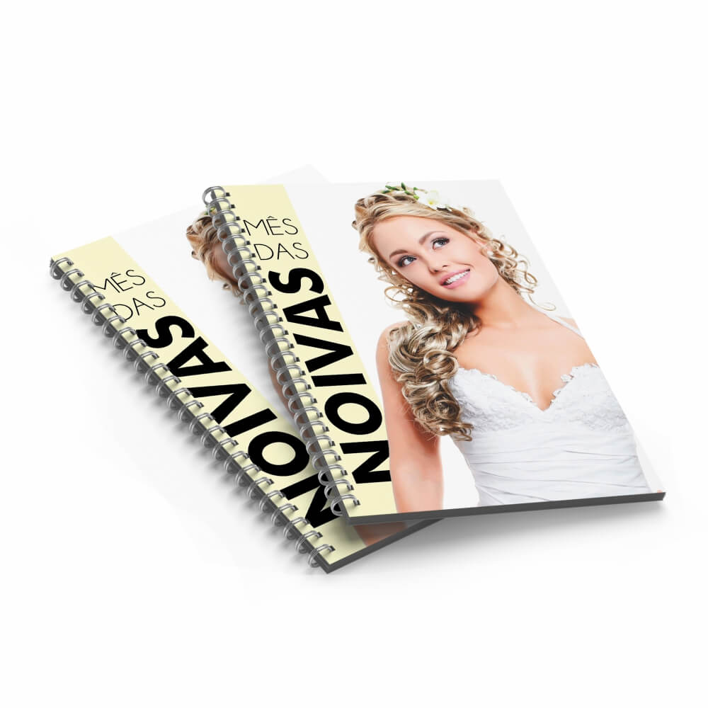 Catálogo Capa Couchê 300g E Miolo Couchê 150g Várias Páginas Vertical Com Wire O (21x30 cm)