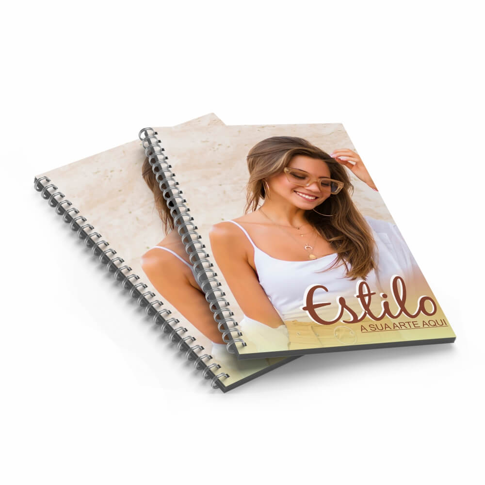 Catálogo Capa Couchê 250g E Miolo Couchê 150g Várias Páginas Vertical Com Wire O  (15x21 cm)