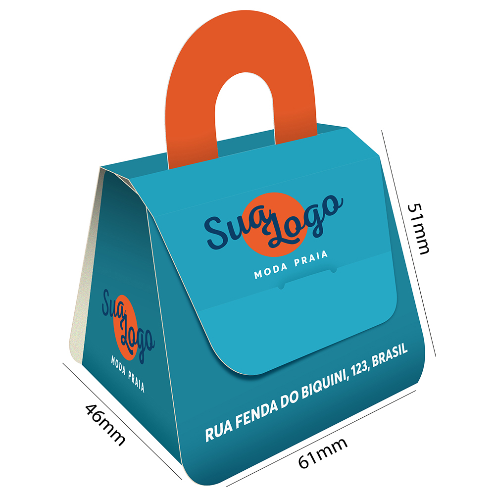 Caixa Para Bijuterias Couchê 300g Verniz Uv Total Frente