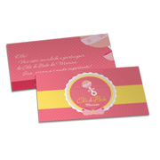 Convites Básico Couchê 250g Sem Laminação E Sem Verniz Uv (182x102mm)