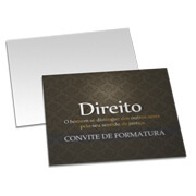 Convites Básico Couchê 250g Laminação Fosca Frente (182x153mm)