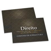 Convites Básico Couchê 250g Laminação Fosca Frente e Verso - 250g - 182x153mm