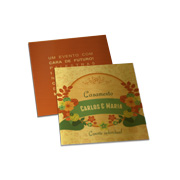 Convites Básico Gold Master 300g Sem Laminação E Sem Verniz Uv (50x50mm)