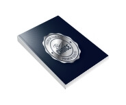 Caderneta Capa Brochura e Cola Abertura Horizontal Capa Couchê 250g e Miolo Ap 75g Laminação Fosca e Hotstamping (105x150mm)