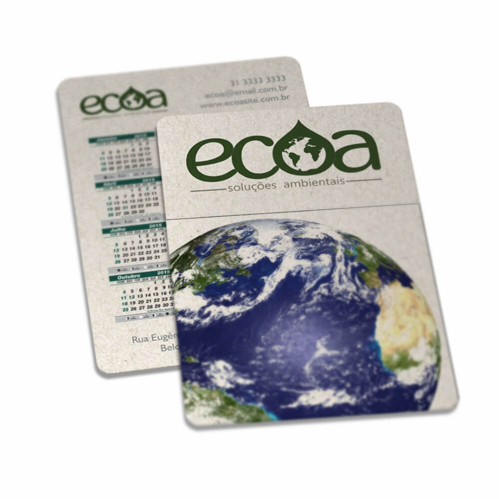 Calendário De Bolso Reciclato 240g Sem Verniz