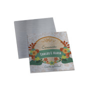 Convites Básico Silver Lux 300g Sem Laminação E Sem Verniz Uv (50x50mm)