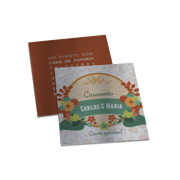 Convites Básico Silver Lux 300g Sem Laminação E Sem Verniz Uv (50x50mm)