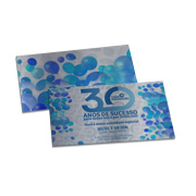 Convites Básico Silver Lux 300g Sem Laminação E Sem Verniz Uv (153x91mm)