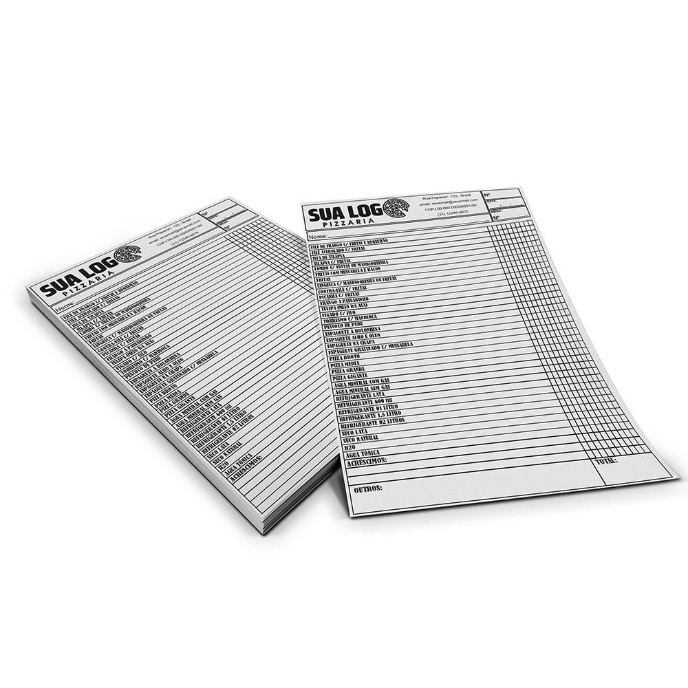 Comandas Apergaminhado 75g (150x105mm)