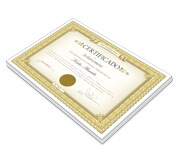 Certificados (420x300mm) Couchê 250g Sem Verniz