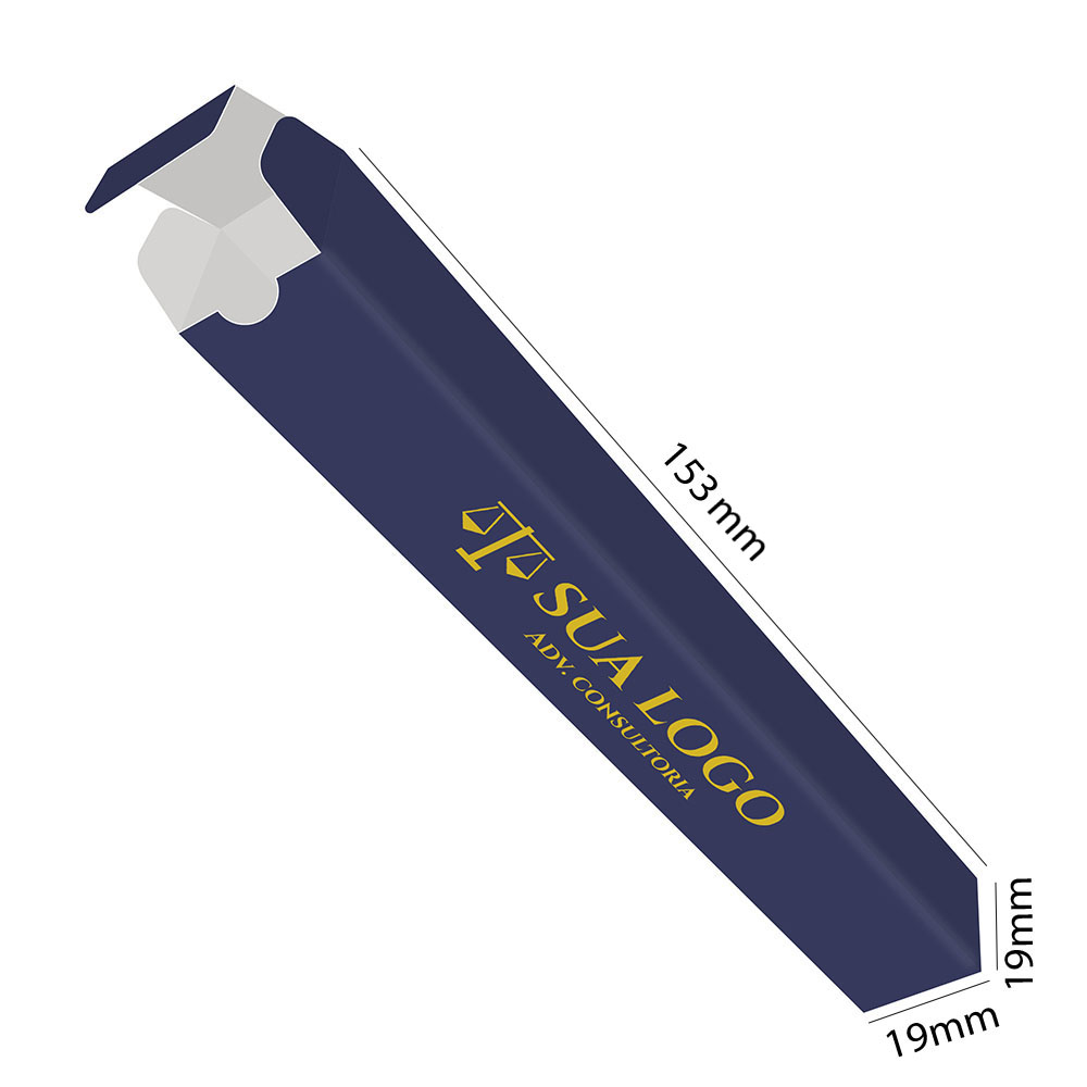 Caixa Para Canetas Supremo 305g Verniz Uv Total Frente