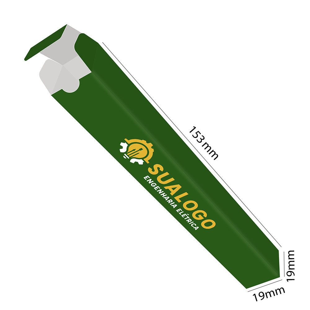 Caixa Para Canetas Supremo 255g Verniz Uv Total Frente