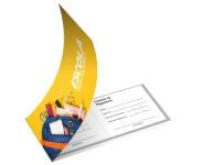 Carnê Completo Couchê 250g Sem Verniz