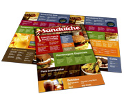 Cardápios Personalizados 4 Páginas Com Dobra Couchê 300g (480x330mm)