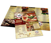 Cardápios Personalizados 4 Páginas Com Dobra Couchê 300g (480x330mm)