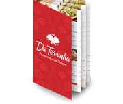 Cardápios Personalizados 8 Páginas Com Dobra Couchê 250g (330x480mm)