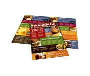 Cardápios Personalizados 4 Páginas Com Dobra Couchê 250g (300x210mm)