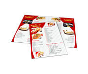 Cardápios Personalizados 4 Páginas Com Dobra Couchê 300g (300x210mm)