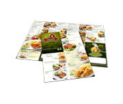 Cardápios Personalizados 4 Páginas Com Dobra Couchê 250g (300x210mm)