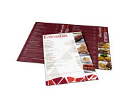 Cardápios Personalizados 4 Páginas Com Dobra Couchê 300g (300x210mm)