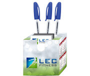 Calendário De Mesa Porta Cartões Cubo Couchê 300g Verniz Uv Total Frente