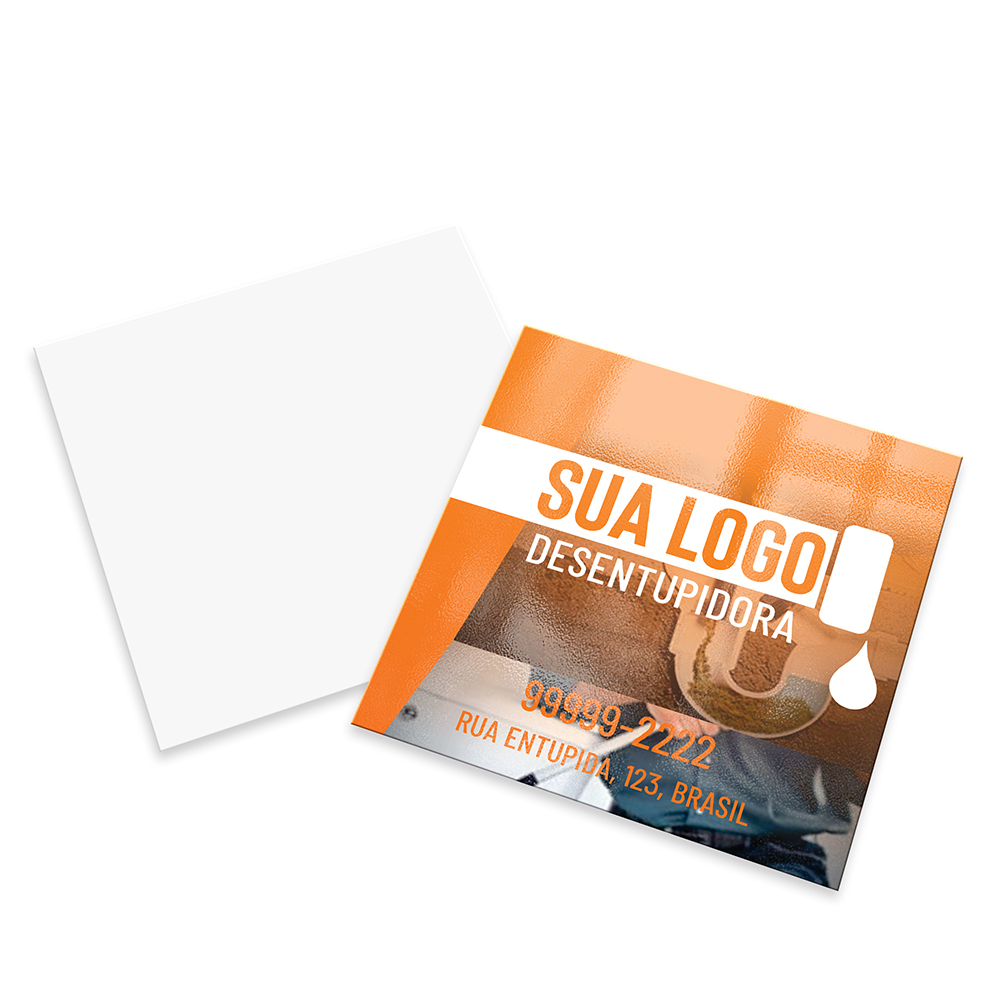 Cartões Duplo Couchê 250g Verniz Uv Total Frente